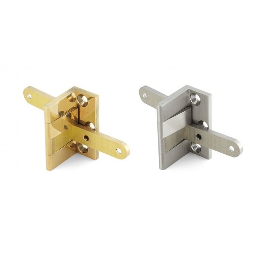 Brass Overlay Door Angle Hinge